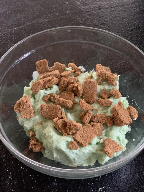 Pistachio cream pudding